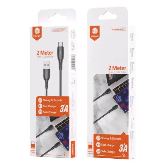 3A Fast & Safe Charge Cable w/ 2M & 3M (X5)